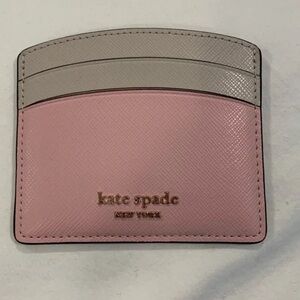 Kate Spade Pink and Cream Card Holder